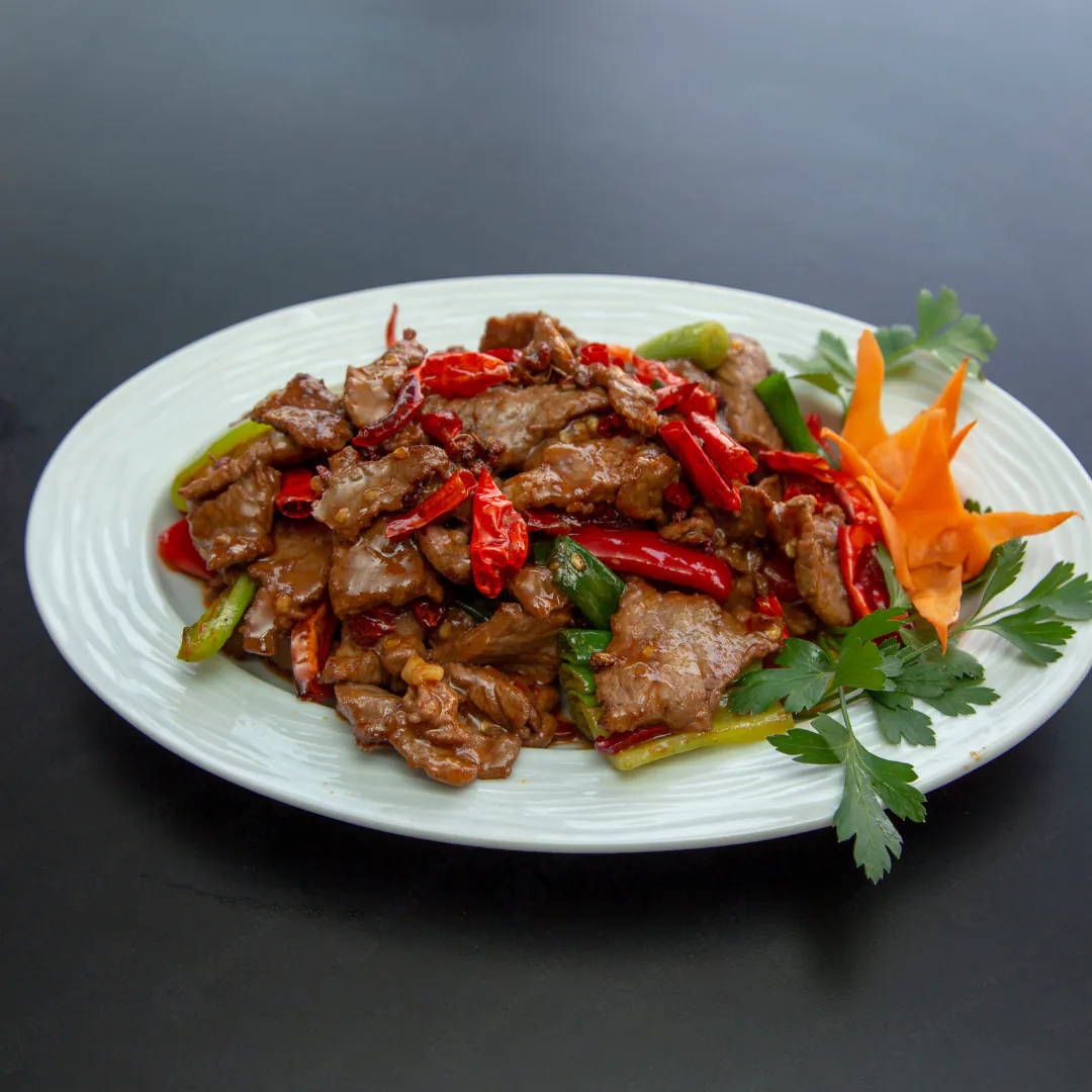 Szechuan Beef at China Doll，a Chinese Restaurant in Rialto