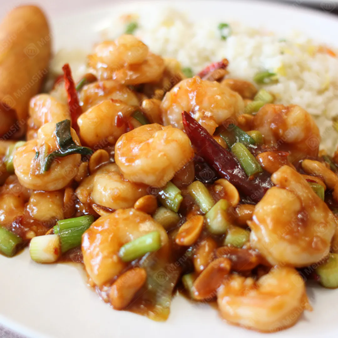 Kung Pao Shrimp at China Doll，a Chinese Restaurant in Rialto