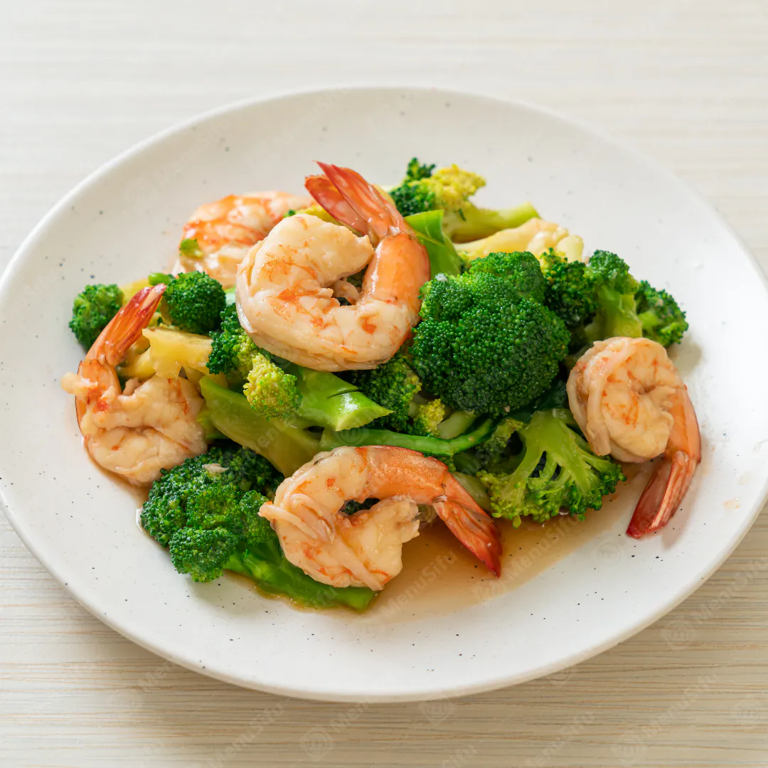 Shrimp w.Broccoli at China Doll，a Chinese Restaurant in Rialto